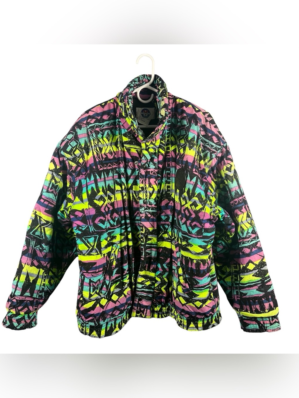 Vintage Vuarnet France Geometric Ski Jacket Retro 80/90’s unisex
